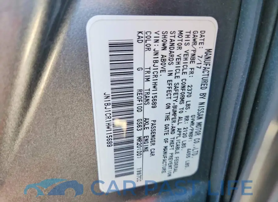 JN1BJ1CR1HW115689# 13