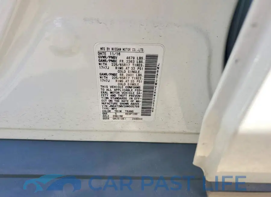 JN8AT2MV2HW005789# 13