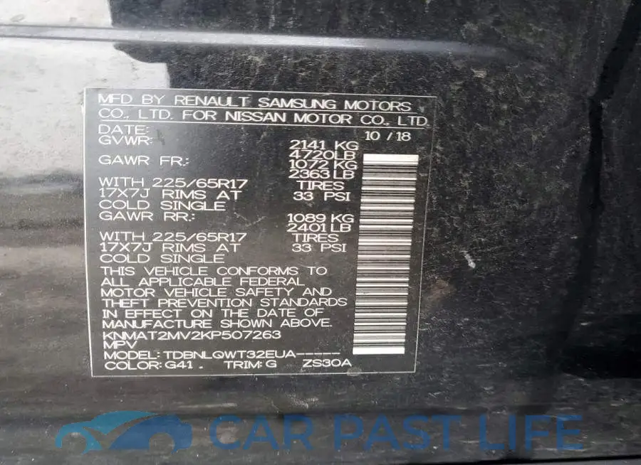 KNMAT2MV2KP507263# 13