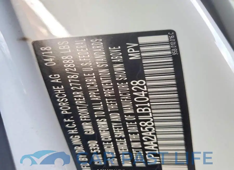 WP1AA2A58JLB10428# 13
