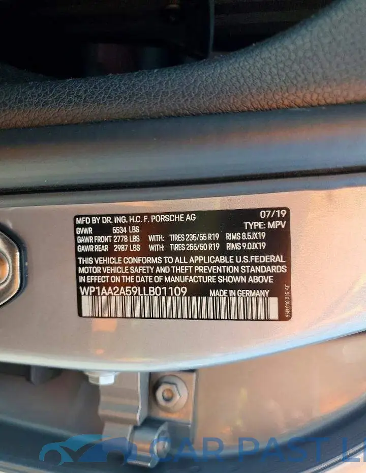 WP1AA2A59LLB01109# 14