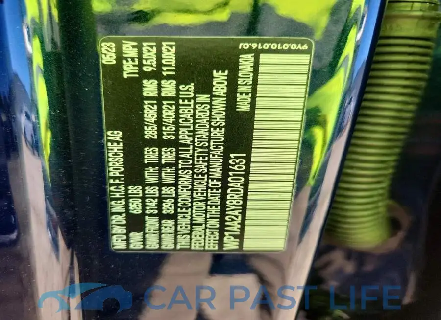 WP1AA2AY8RDA01631# 14