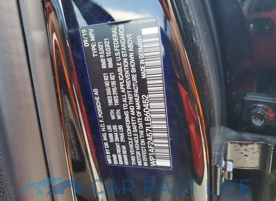 WP1AF2A57LLB60452# 13