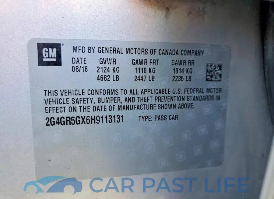 2G4GR5GX6H9113131# 12