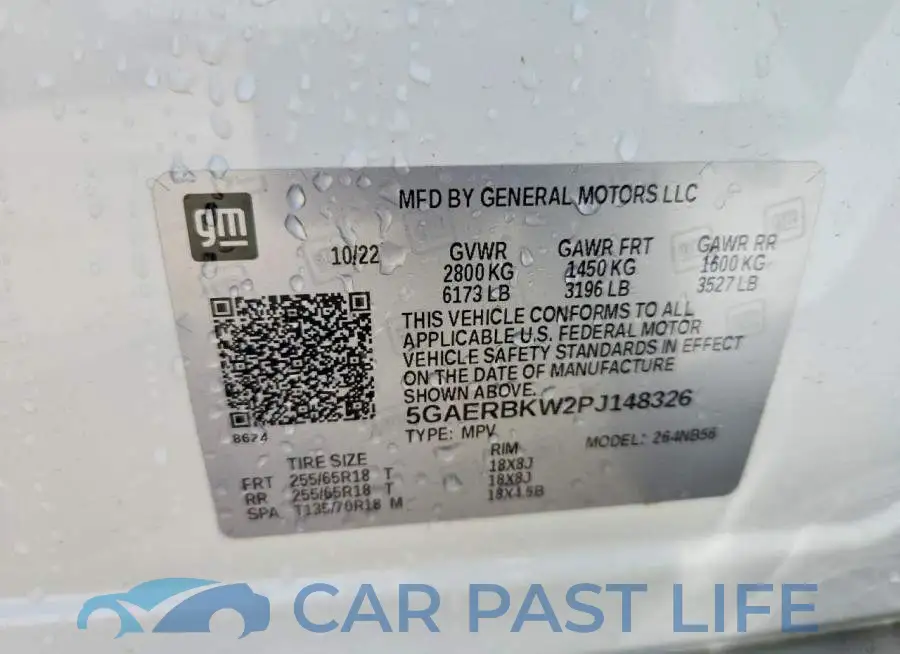 5GAERBKW2PJ148326# 13