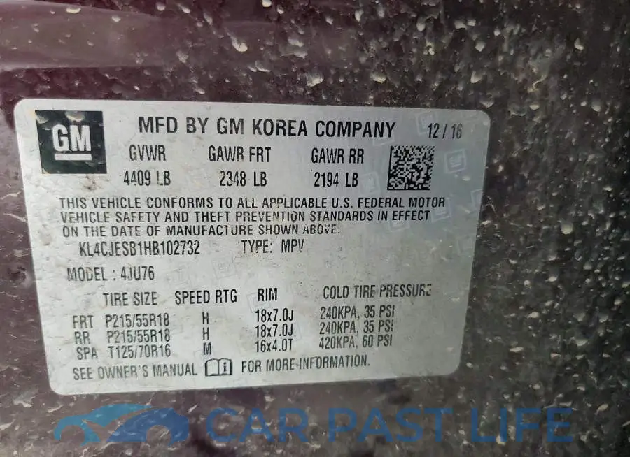 KL4CJESB1HB102732# 13