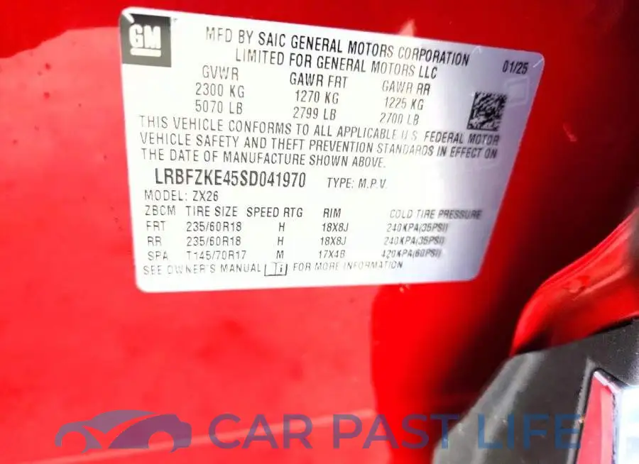 LRBFZKE45SD041970# 13
