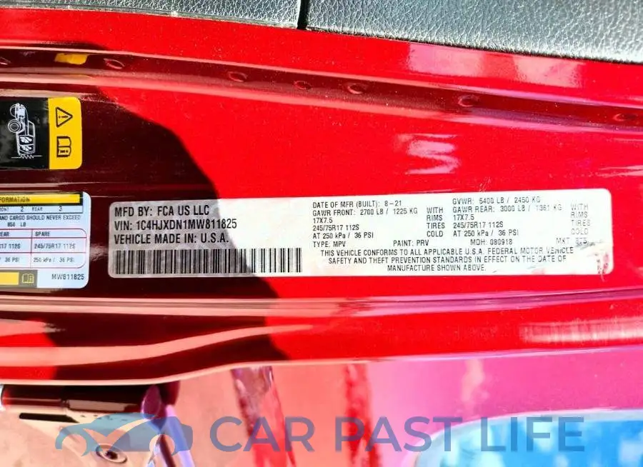 1C4HJXDN1MW811825# 14