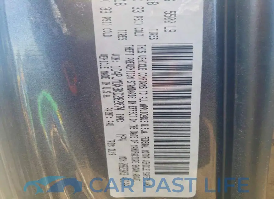 1C4PJMDX3KD282074# 13