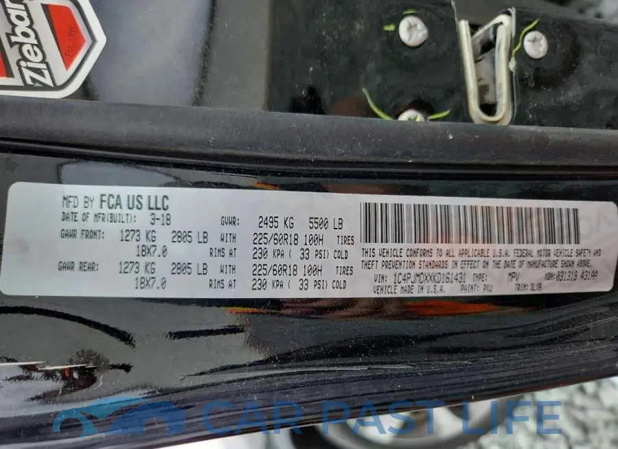 1C4PJMDXXKD161431# 12