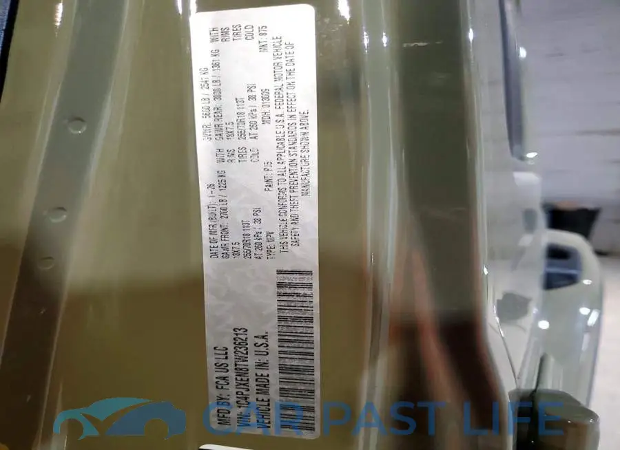 1C4PJXEN8TW236213# 14