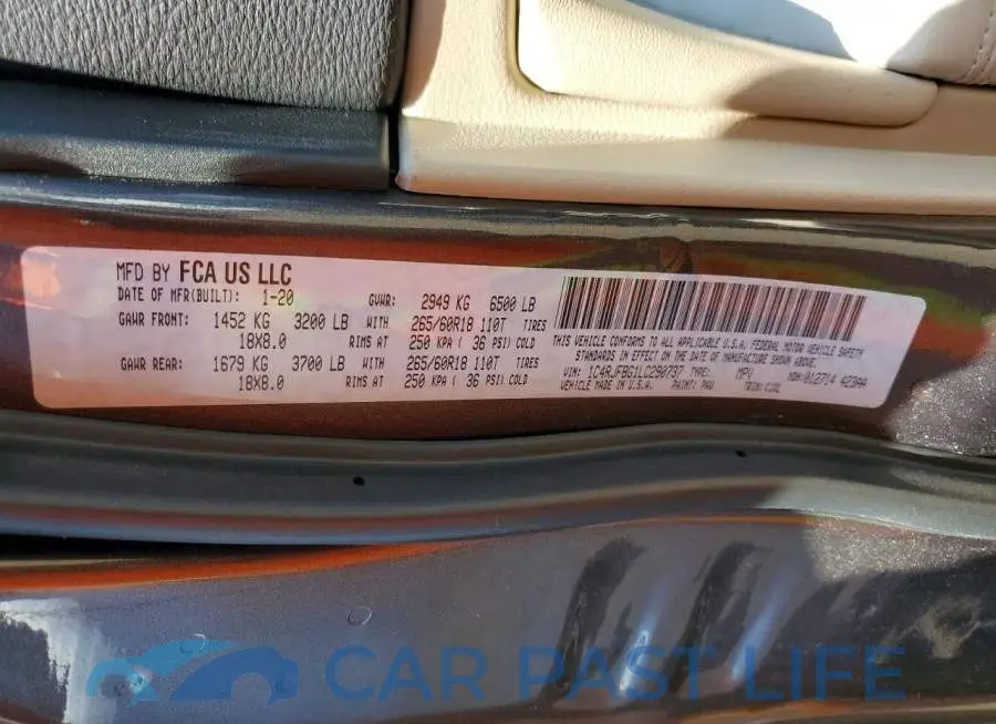 1C4RJFBG1LC290737# 13