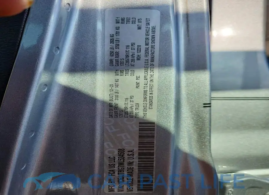 1C6JJTBG7ML534508# 12