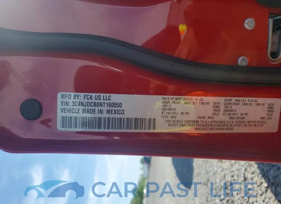 3C4NJDCB8NT160550# 12