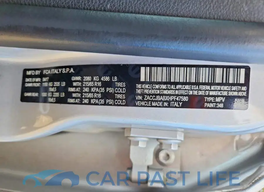 ZACCJBABXHPF47580# 13