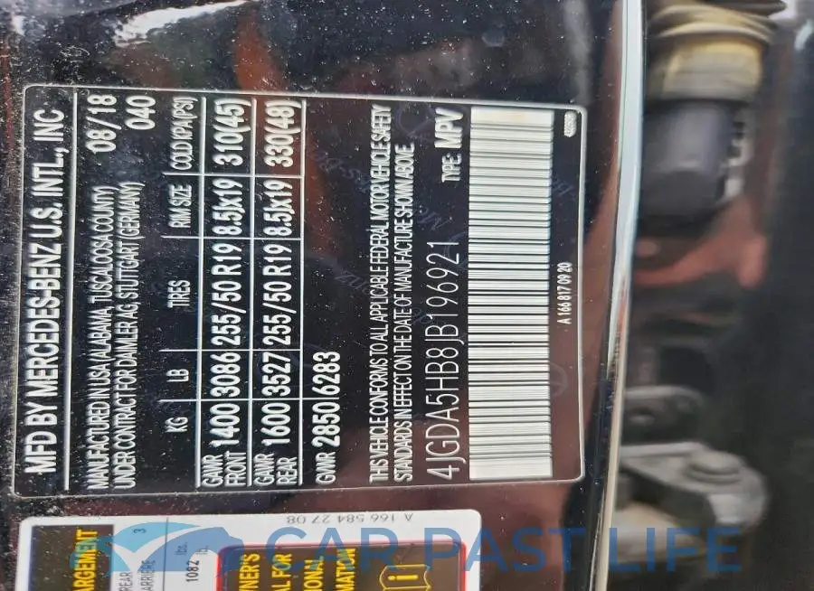 4JGDA5HB8JB196921# 13