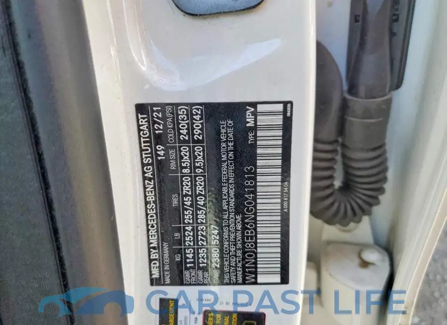 W1N0J8EB6NG041813# 14