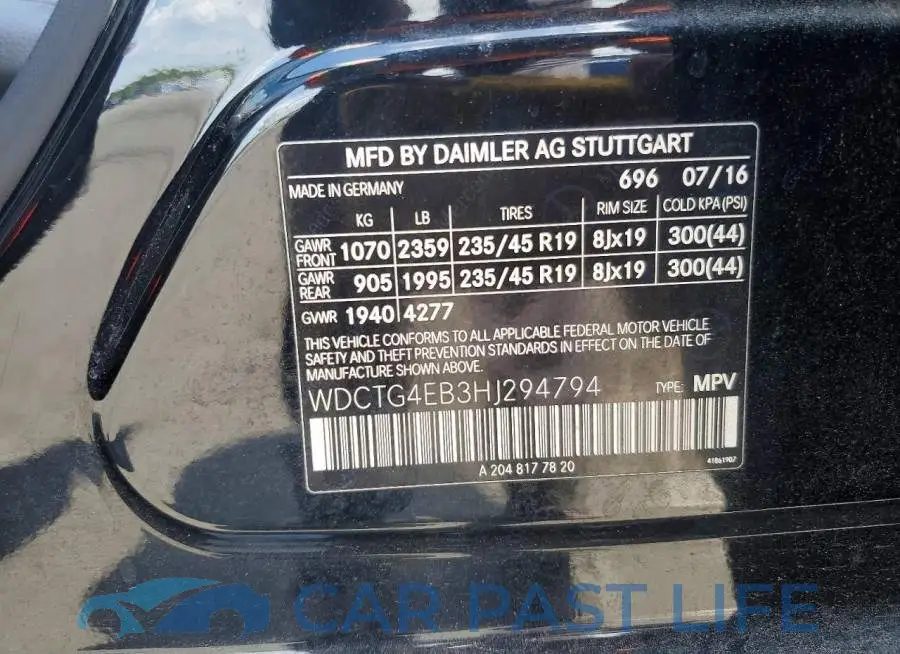 WDCTG4EB3HJ294794# 13