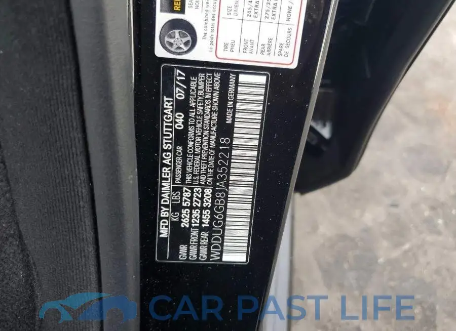 WDDUG6GB8JA352218# 12