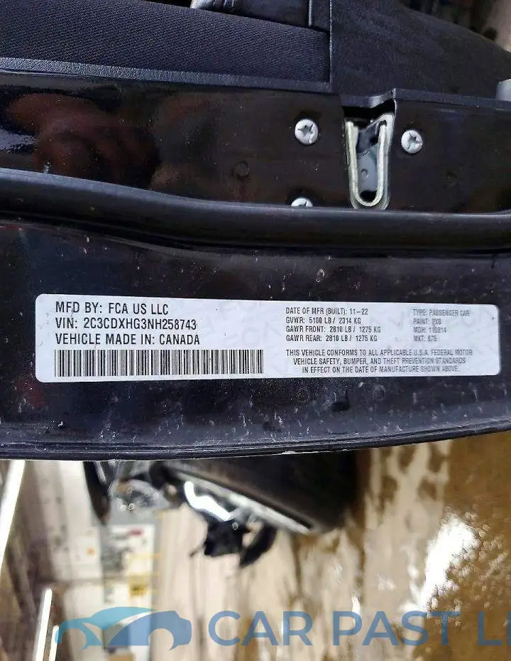 2C3CDXHG3NH258743# 13