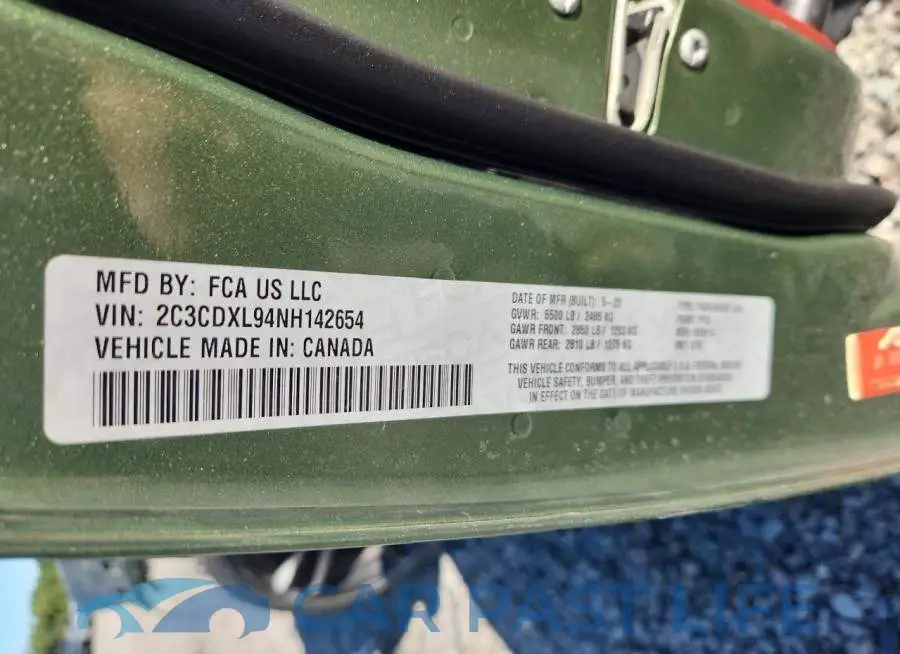 2C3CDXL94NH142654# 13