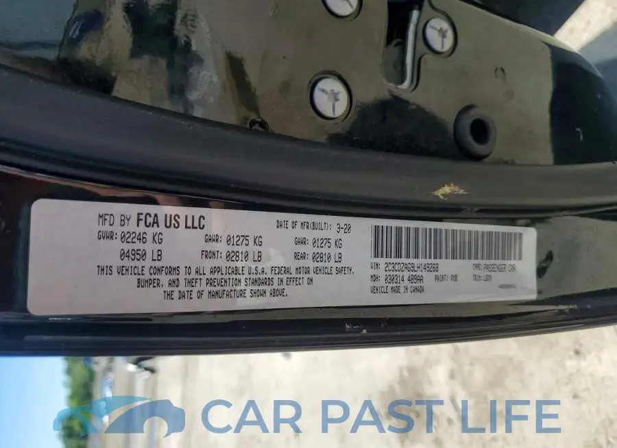 2C3CDZAG9LH149268# 12
