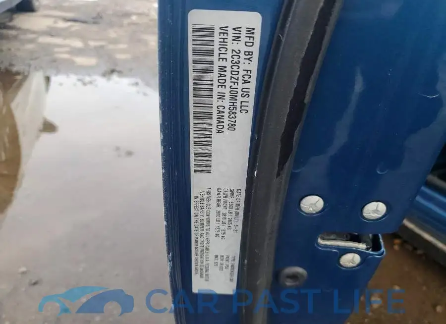 2C3CDZFJ0MH583780# 12