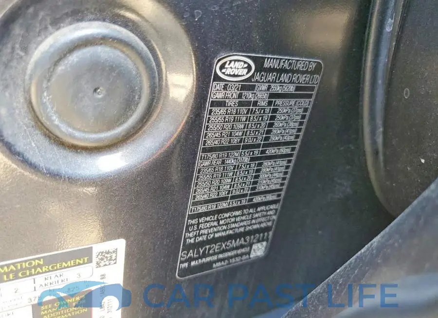 SALYT2EX5MA312111# 13
