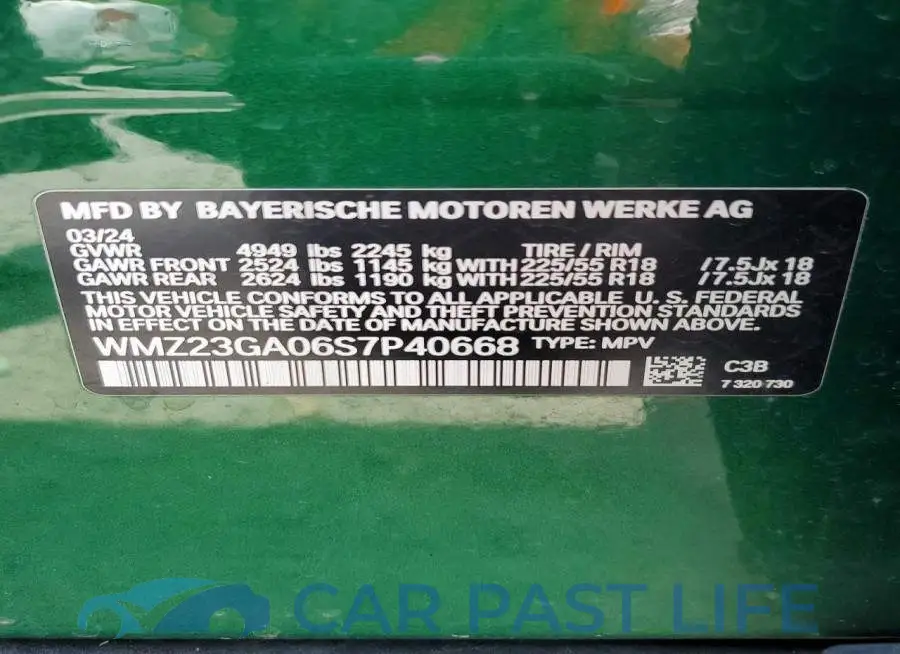 WMZ23GA06S7P40668# 12