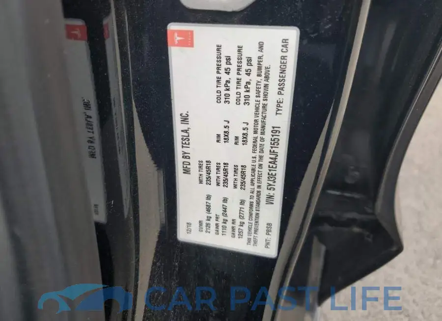 5YJ3E1EA4JF155191# 13