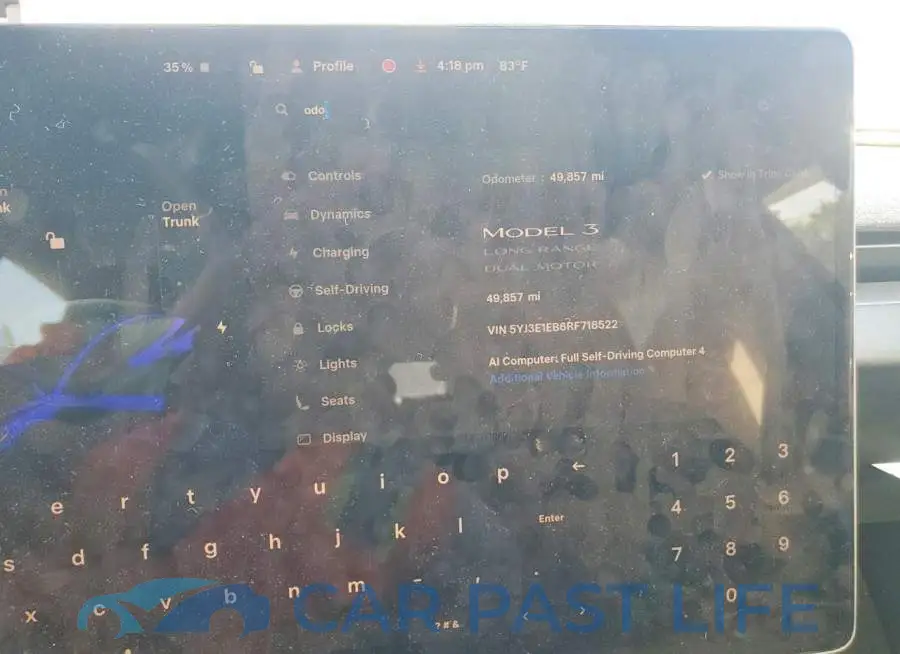 5YJ3E1EB6RF718522# 9