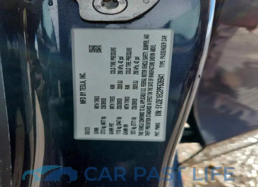 5YJ3E1EC2PF636941# 13