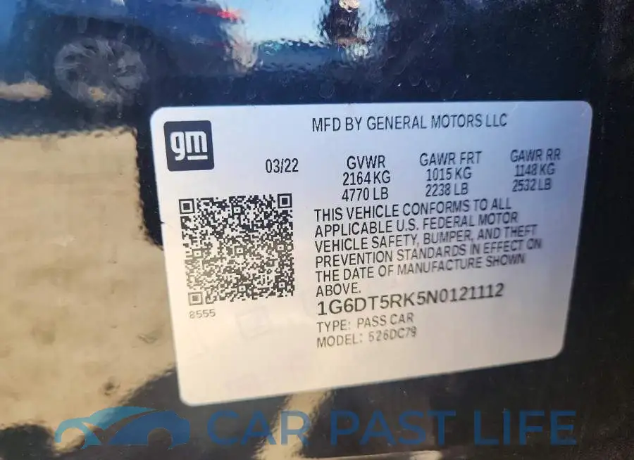 1G6DT5RK5N0121112# 12