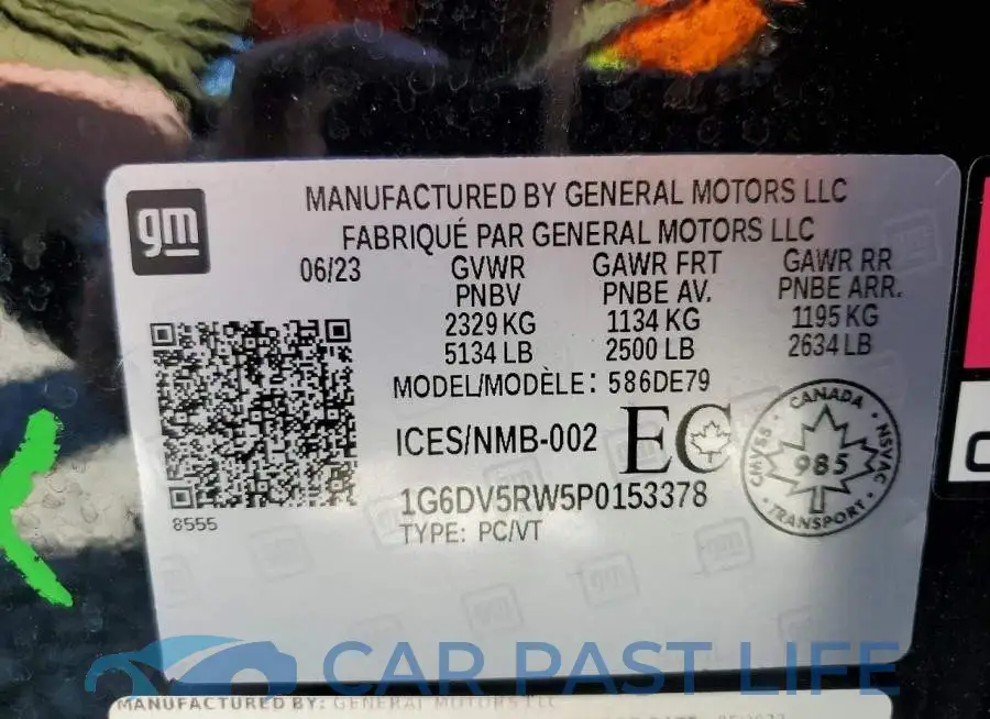 1G6DV5RW5P0153378# 13