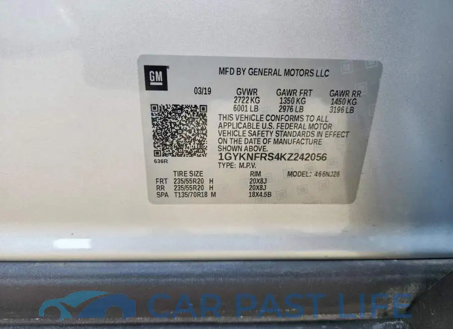 1GYKNFRS4KZ242056# 12