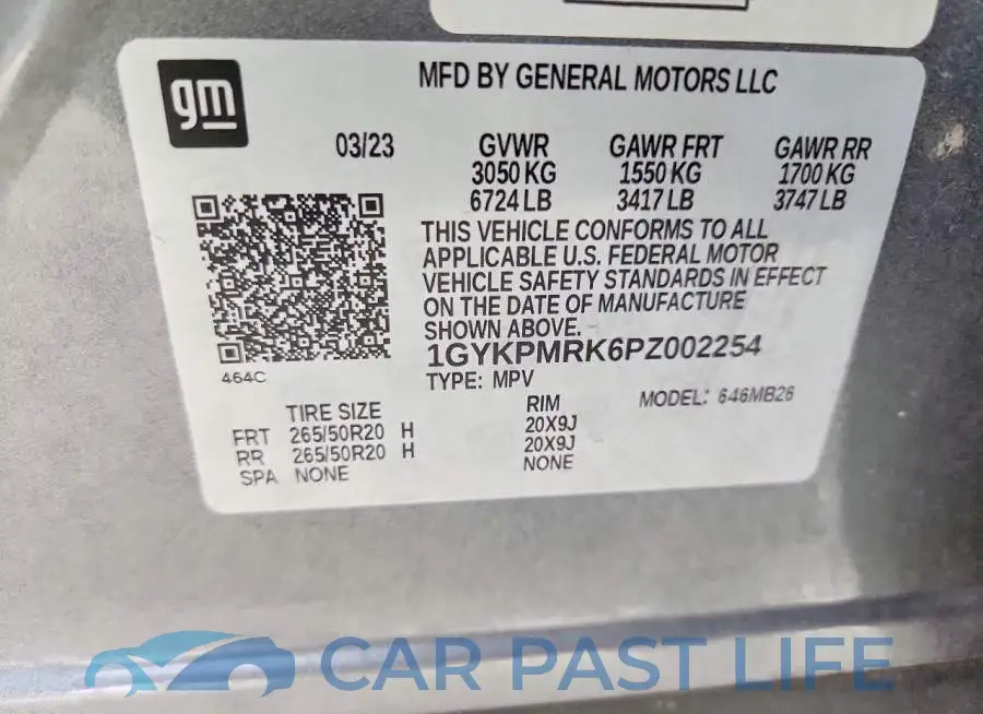 1GYKPMRK6PZ002254# 13
