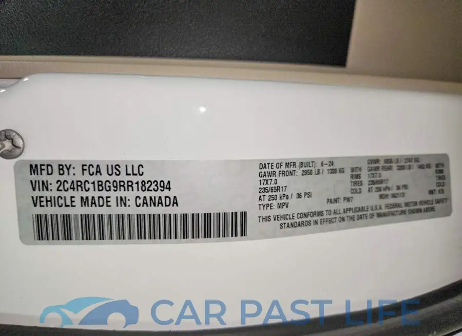 2C4RC1BG9RR182394# 13