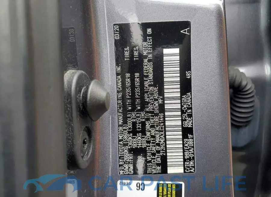 2T2HZMDA3LC241446# 13