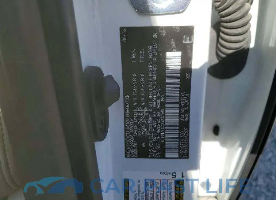 JTJBM7FX7J5207545# 12