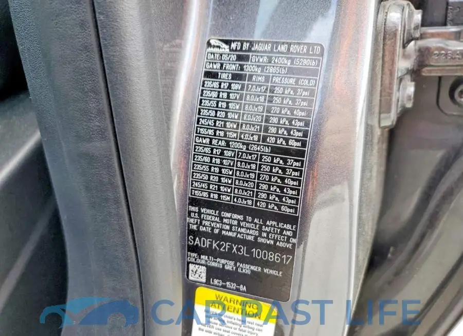 SADFK2FX3L1008617# 13