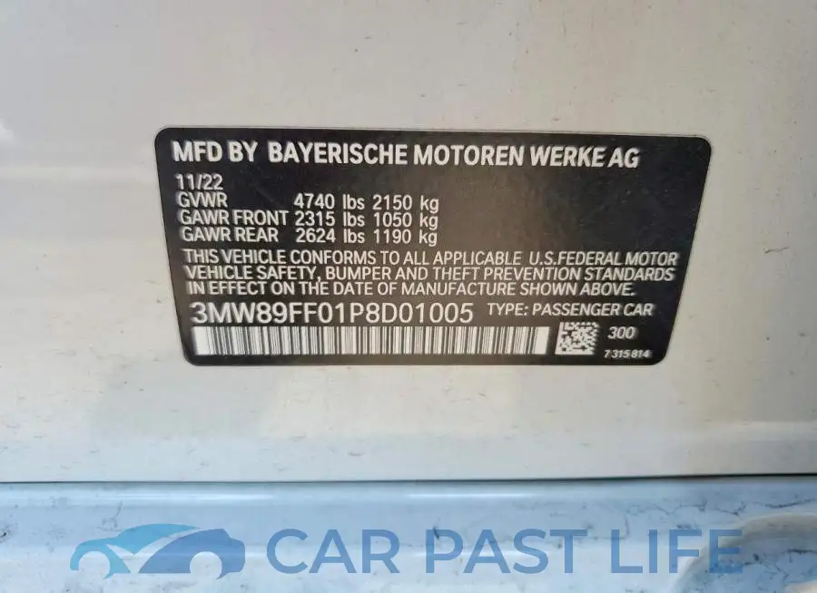 3MW89FF01P8D01005# 12