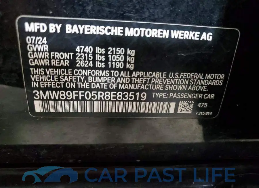 3MW89FF05R8E83519# 13