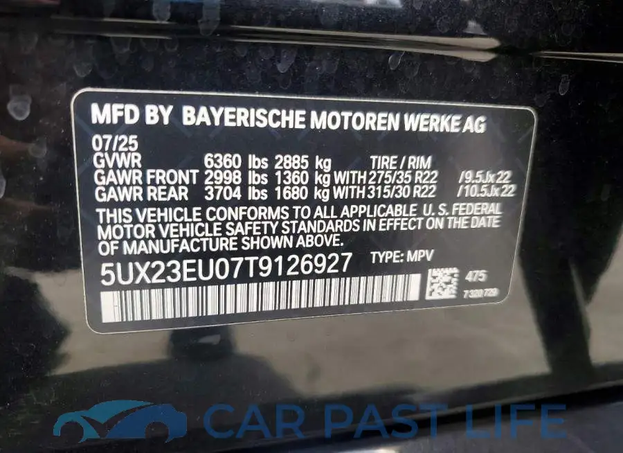 5UX23EU07T9126927# 13
