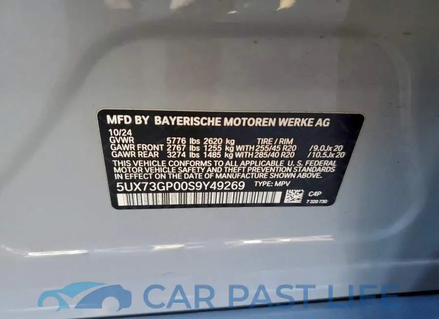 5UX73GP00S9Y49269# 13