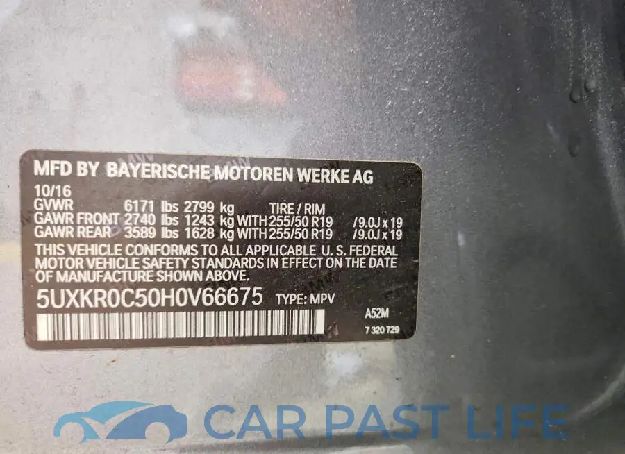5UXKR0C50H0V66675# 13