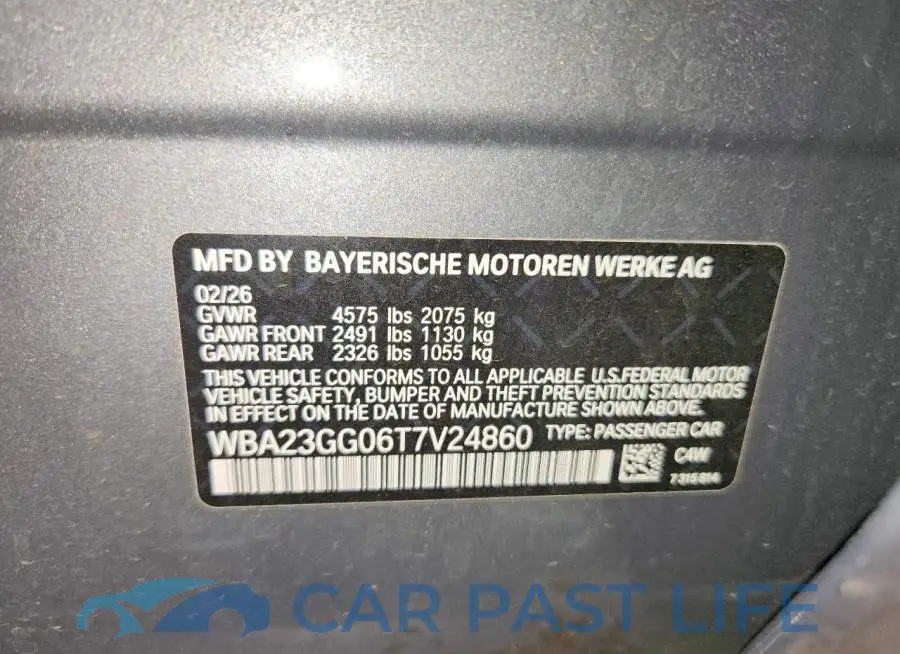 WBA23GG06T7V24860# 12