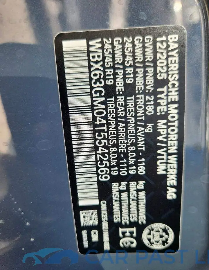 WBX63GM04T5542569# 14