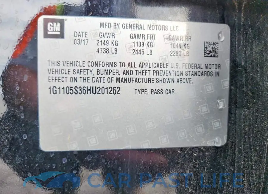 1G1105S36HU201262# 13