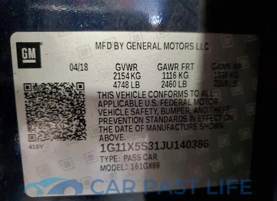 1G11X5S31JU140386# 12