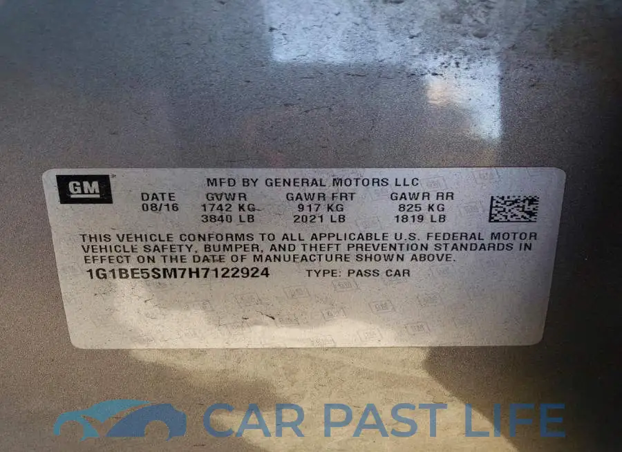 1G1BE5SM7H7122924# 12